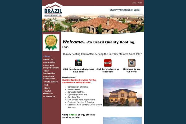 Brazil theme site design template sample