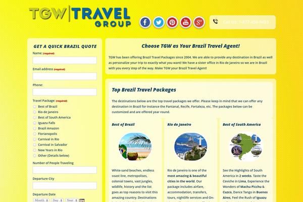 braziltravelagent.com site used Headway-themes
