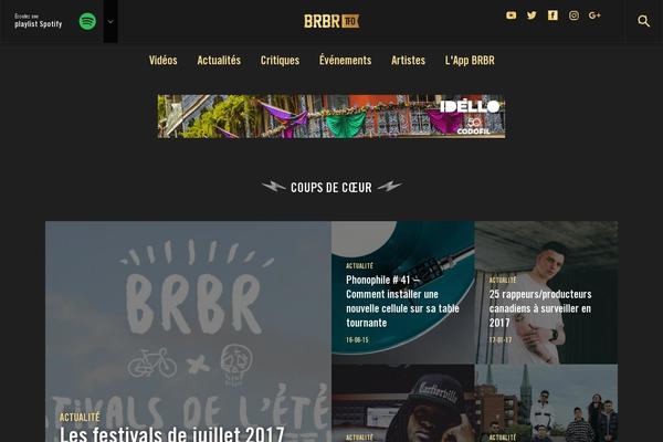 Brbr theme site design template sample