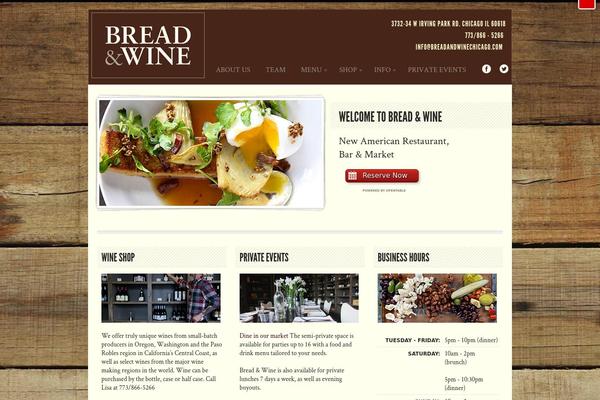 Diner theme site design template sample