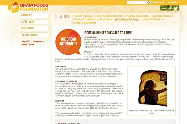 Grains theme websites examples