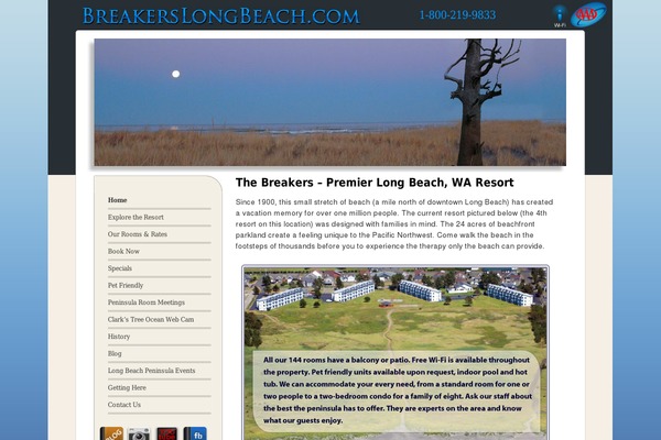 breakerslongbeach.com site used Breakers2011