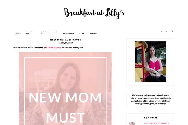 breakfastatlillys.com site used Isabelle-theme