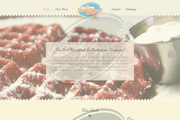 Cafeteria theme site design template sample