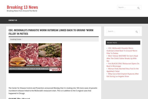 MH Newsdesk lite theme site design template sample