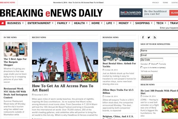 Site using Awesome-weather-pro plugin