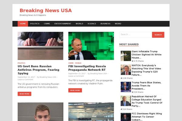 breakingnewsusa.com site used MH Newsdesk lite