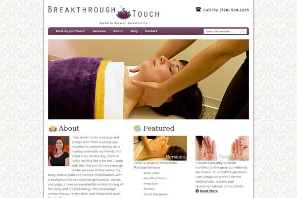 Massage theme site design template sample