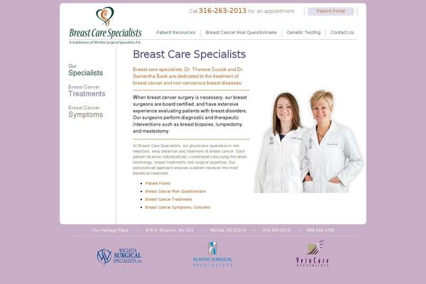 breastcarespecialists.net site used Bcs