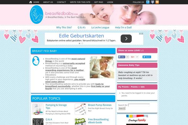 Bfb theme site design template sample