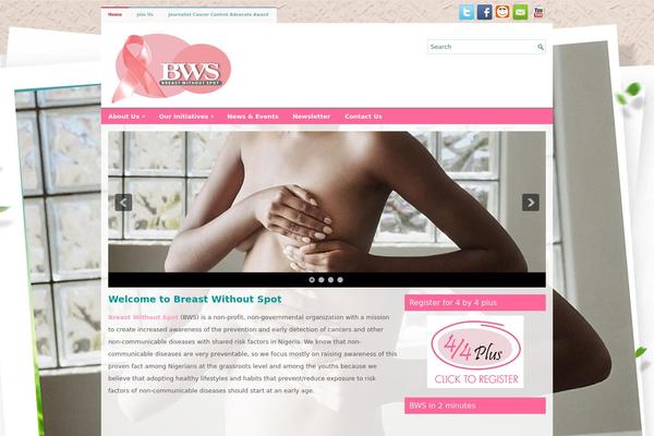 breastwithoutspotng.org site used Healthwp
