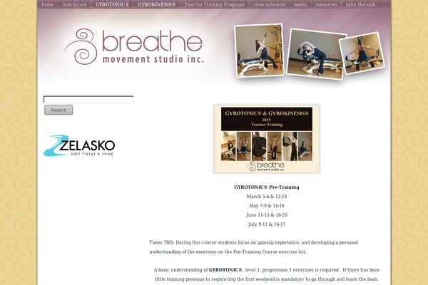 Breathe theme site design template sample