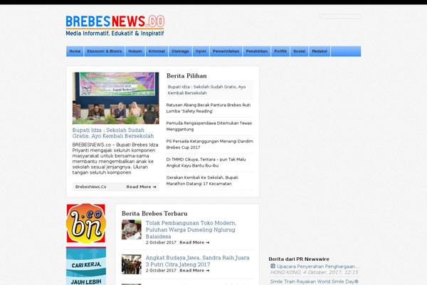 brebesnews.co site used WP-Bold  1.0.8