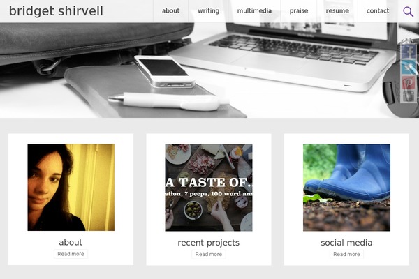 Radiate theme site design template sample