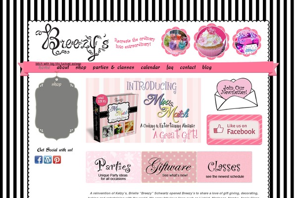 Cute_sweet theme site design template sample