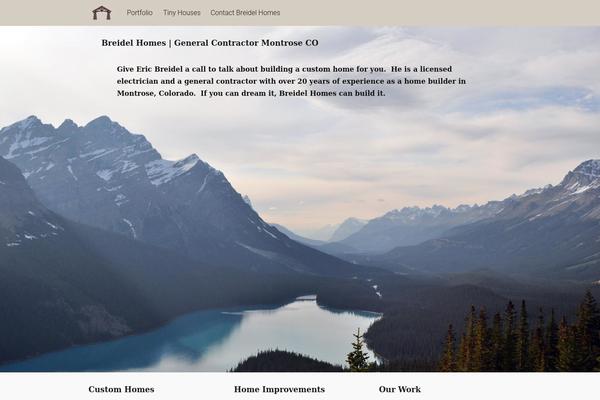 Tesseract theme site design template sample