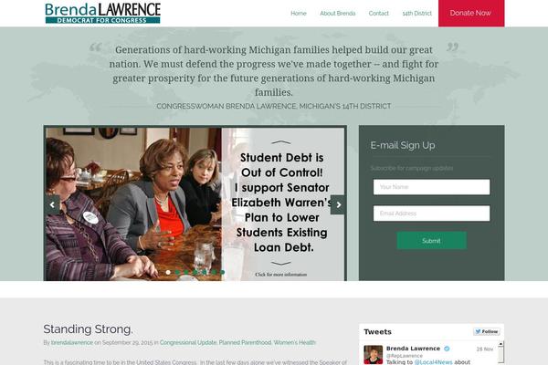 Political Press theme site design template sample