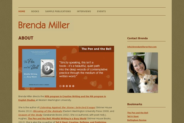 brendamillerwriter.com site used Brenda-miller-uncode