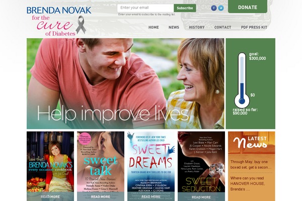 brendanovakforthecure.org site used Brendanovak