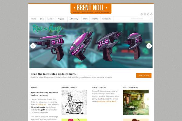 InterStellar theme site design template sample