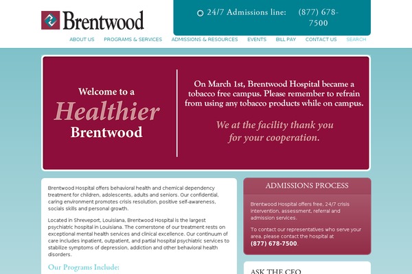 Brentwood theme site design template sample