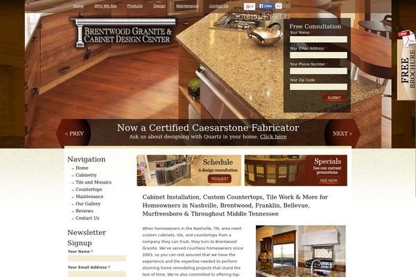 brentwoodgranite.com site used Brentwood