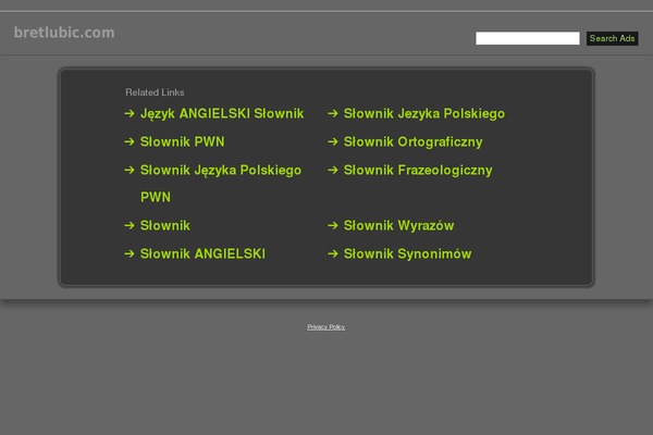 bretlubic.com site used White Spektrum