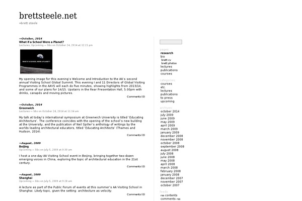 brettsteele.net site used Barecity