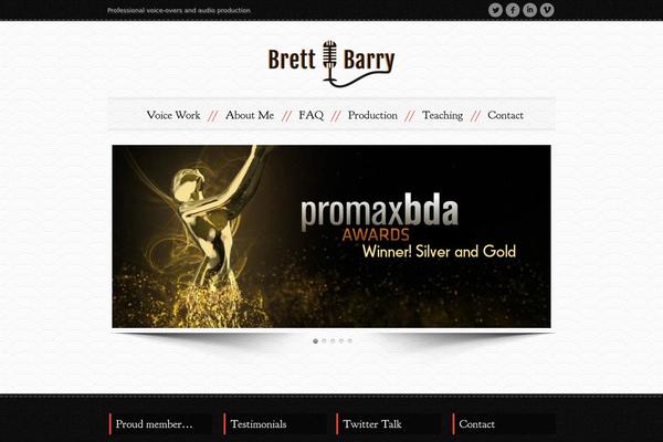 brettsvoice.com site used Hipster