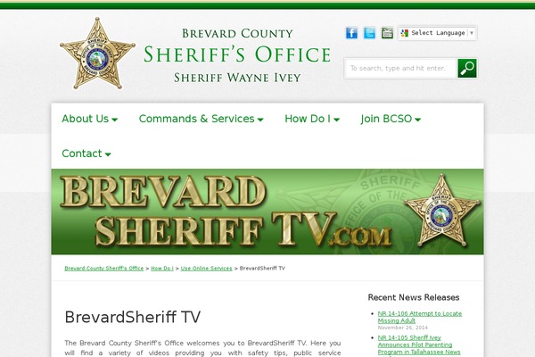 brevardsherifftv.com site used Bcso