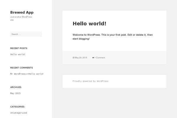 Twenty Fifteen theme site design template sample