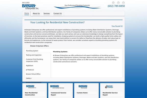 brewerplumbing.com site used Brewer