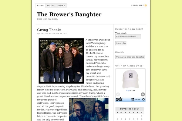 Thesis 1.7 theme site design template sample