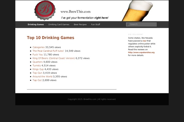 brewthis.com site used Twentyeleven-child-theme