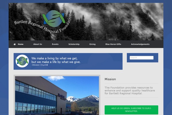 Vantage theme site design template sample