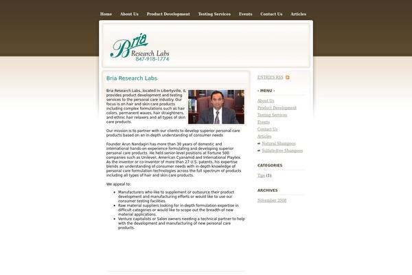 brialab.com site used Butterfly