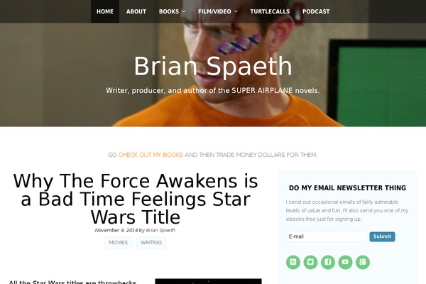 The One Pager theme site design template sample