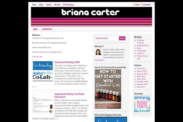 Lifestyle theme site design template sample