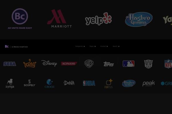 Fullscreen theme site design template sample
