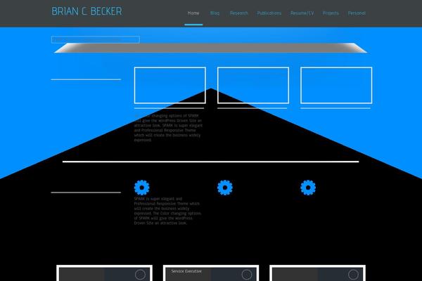 Spark theme site design template sample