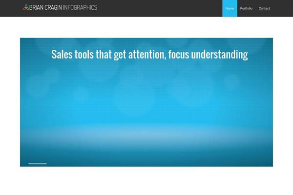 Infographer theme site design template sample