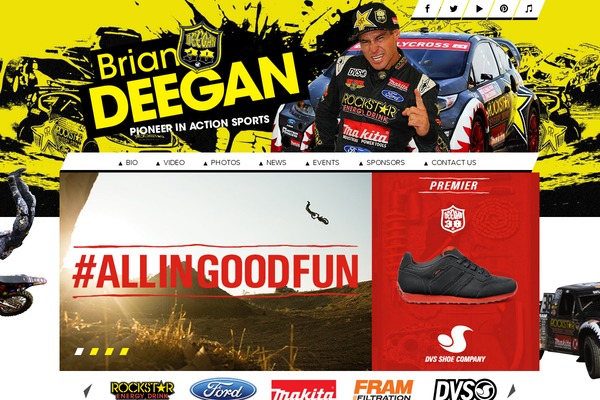 Athlete theme site design template sample
