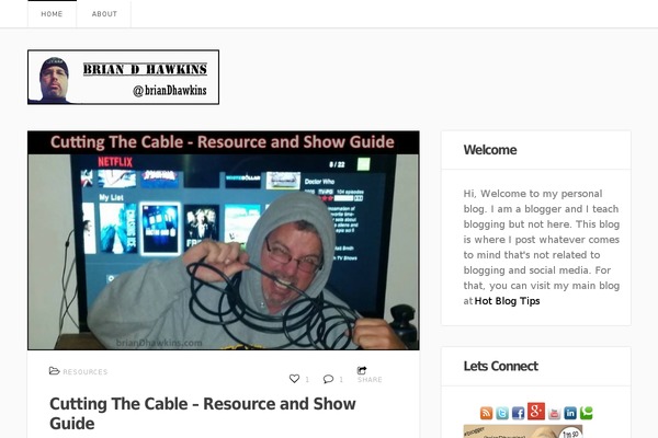 briandhawkins.com site used Judyblog
