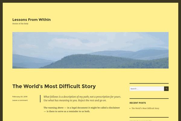 briandonohue.org site used Gold Essentials