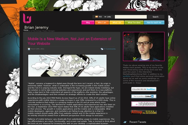 Bj theme site design template sample