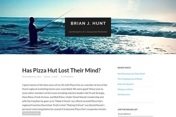 Hemingway theme site design template sample