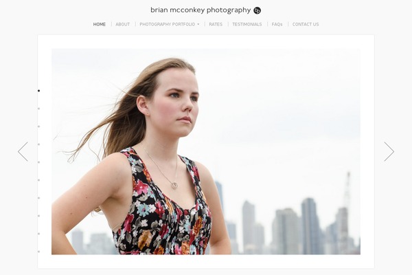 Photographer theme site design template sample