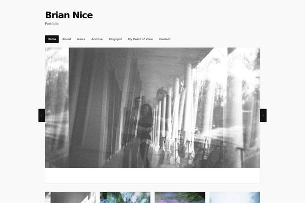 Portfolio theme site design template sample