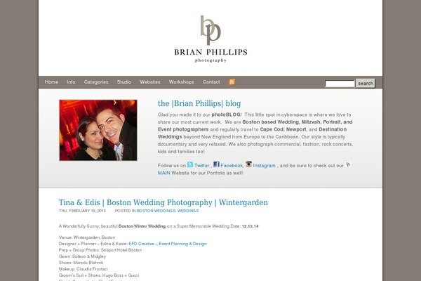 Prophoto4 theme site design template sample