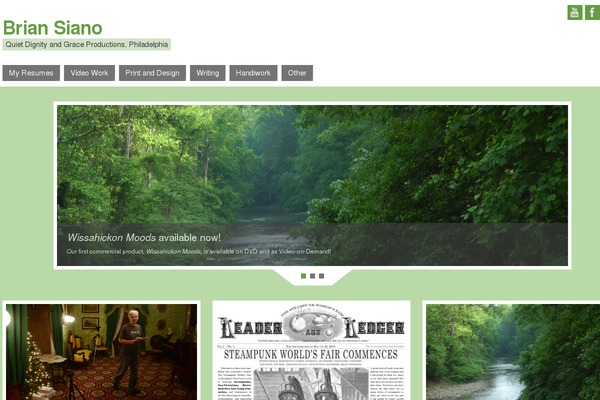 Parabola theme site design template sample